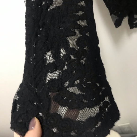 Black lace coverup - Picture 4 of 6